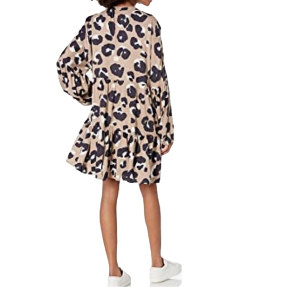 Mud Pie Maybell Animal Print Flounce Dress - Picture 9 of 9